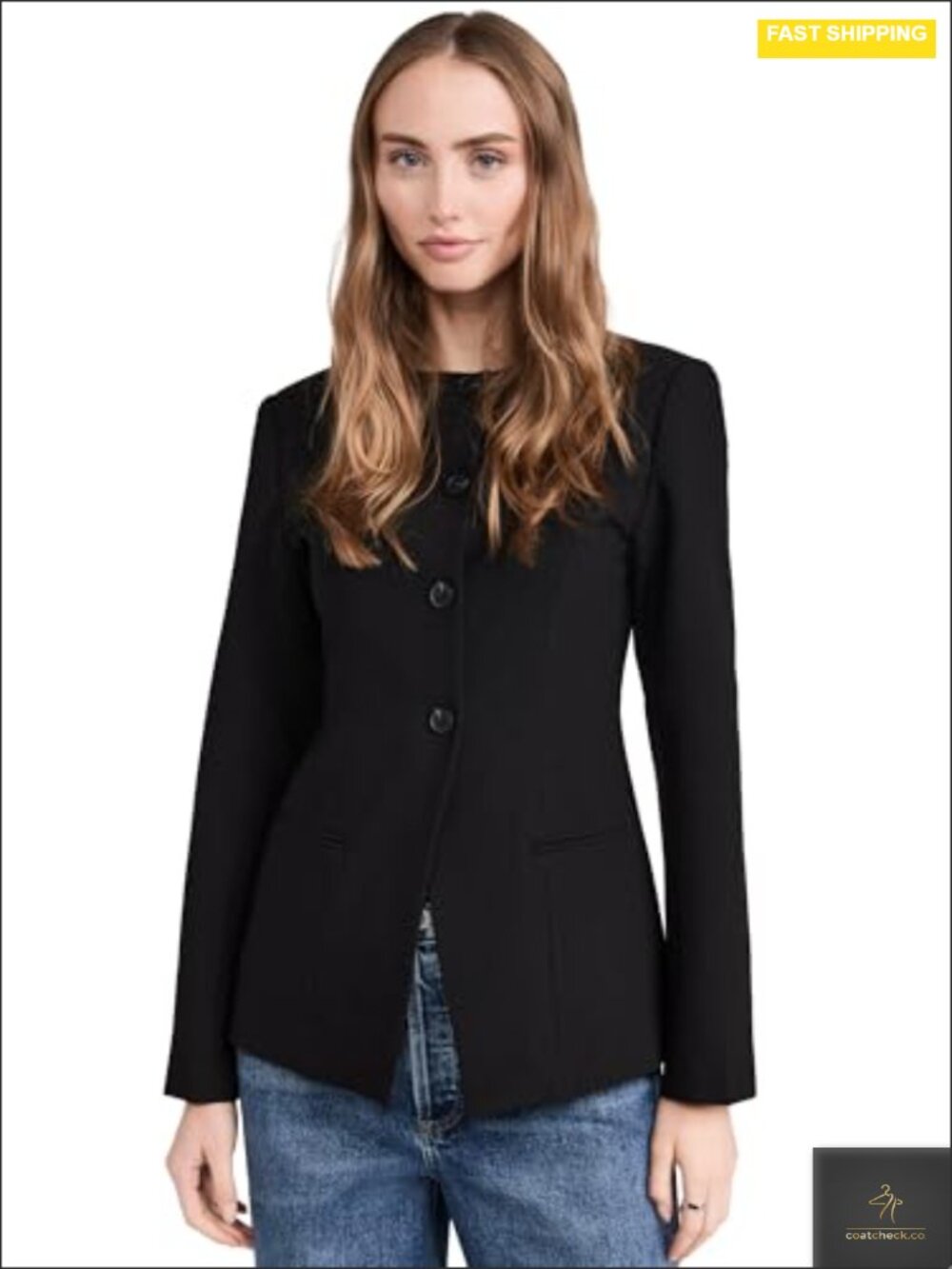 Daphne Waisted Blazer | Mid-Weight Crepe Suiting | Slim Fit Blazer